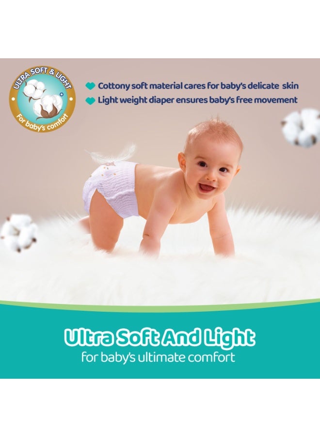 شيكو Chicco Comfy-Pro Pant Style Baby Diapers | Anti-bacterial benefits | Ultra Soft & 12hrs protection | Wetness indicator & Disposing Tapes - New Born, 24 Count, Upto 5kg - Image 2